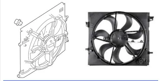 Radiator Fan for 2017 Nissan Rogue Sport OEM Quality Radiator Fan for 2017 Nissan Rogue Sport OEM Quality